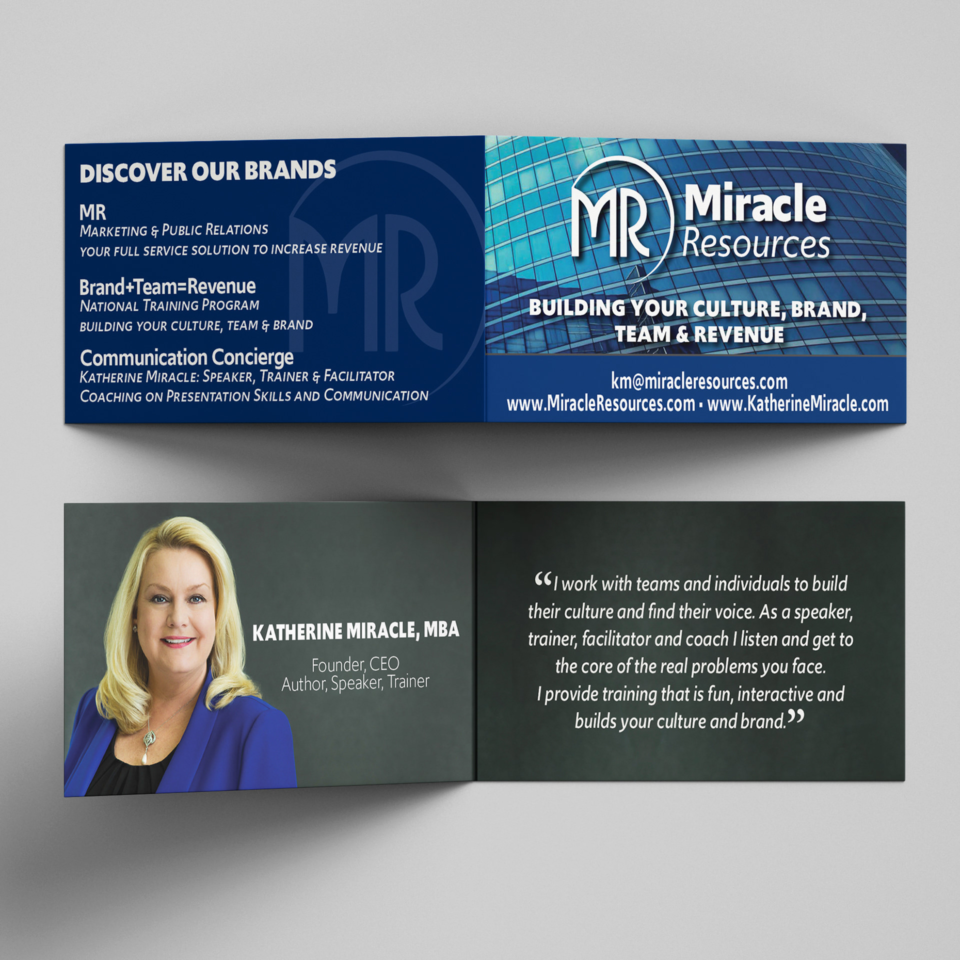 Folded Business Card