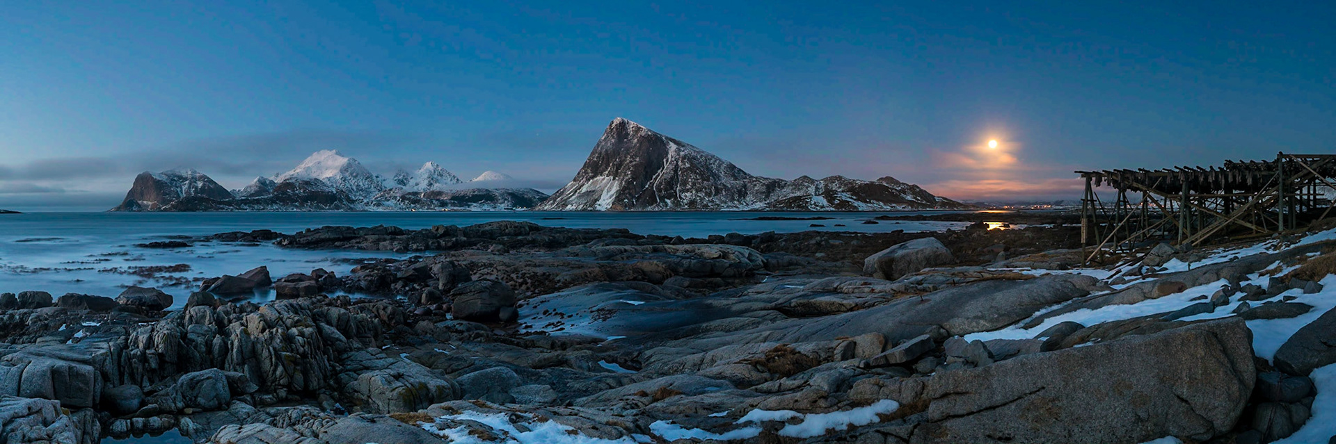 Moonlight on Offersøykammen, panorama