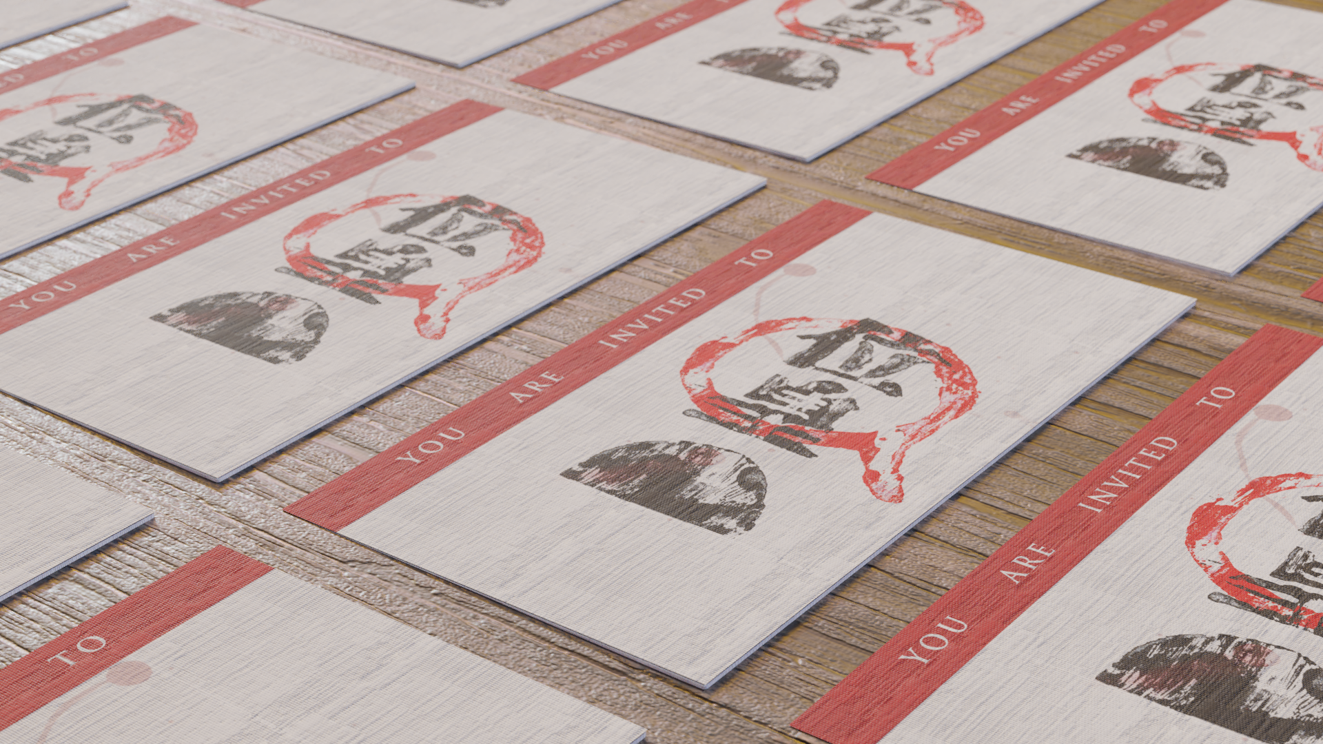 Invitations in the style of bar napkins