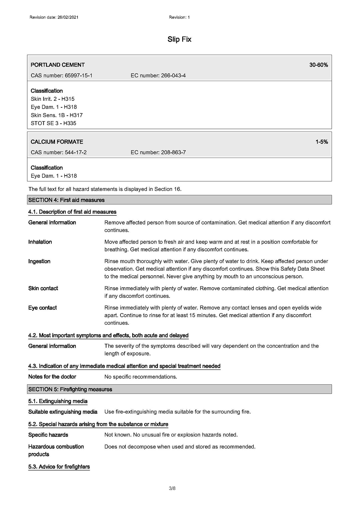 SlipFix Brick Slip Adhesive Technical Information