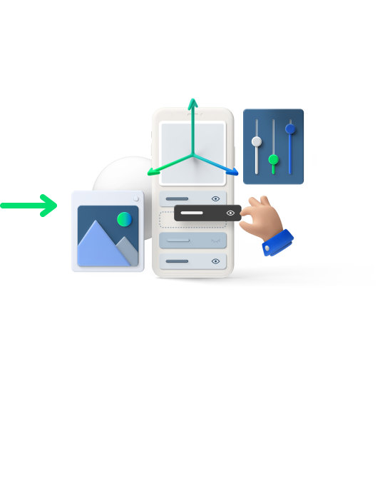 Create beautiful, fast, and secure applications tailored precisely to your business goals.