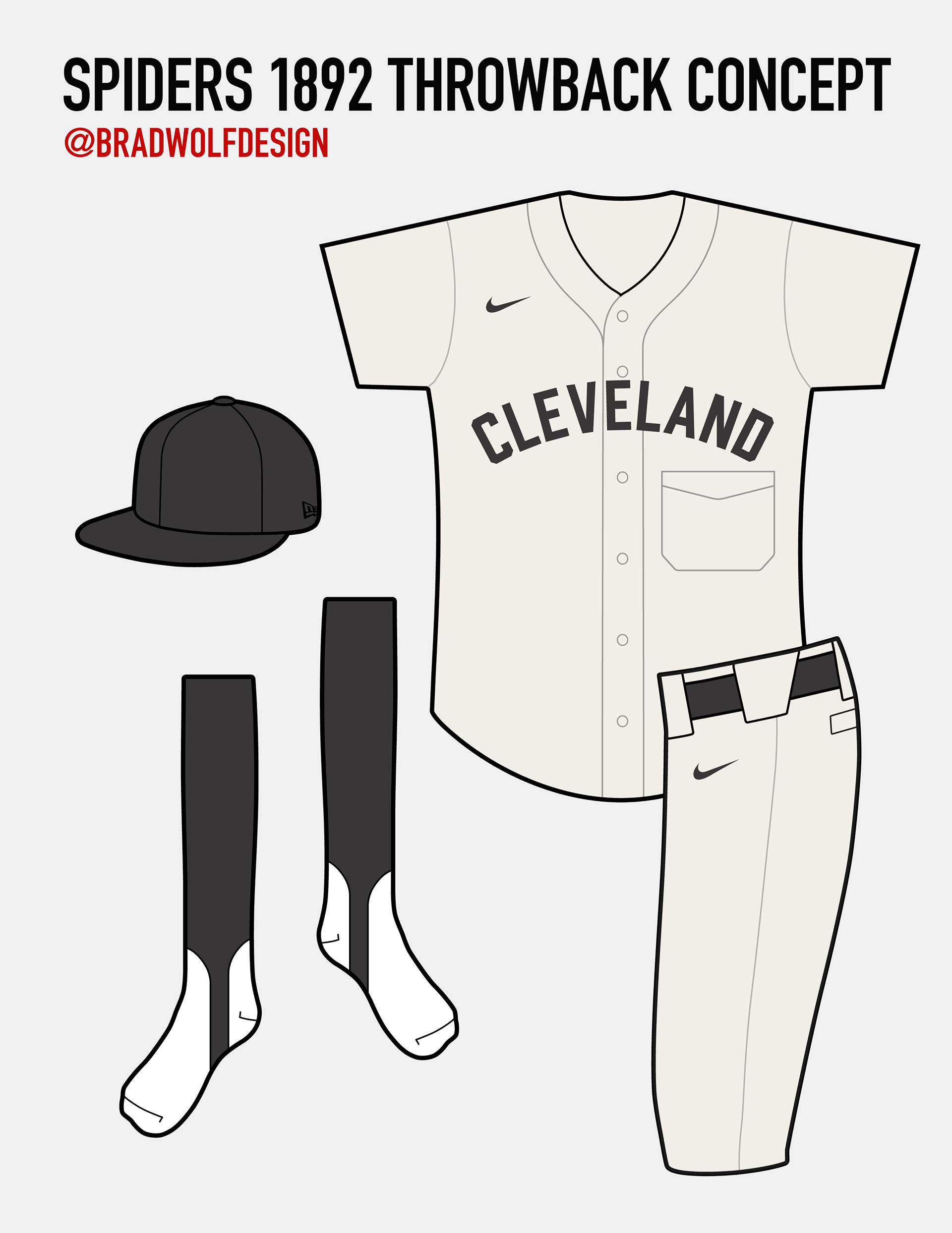 Brad Wolf Design Cleveland Spiders Rebrand Concept