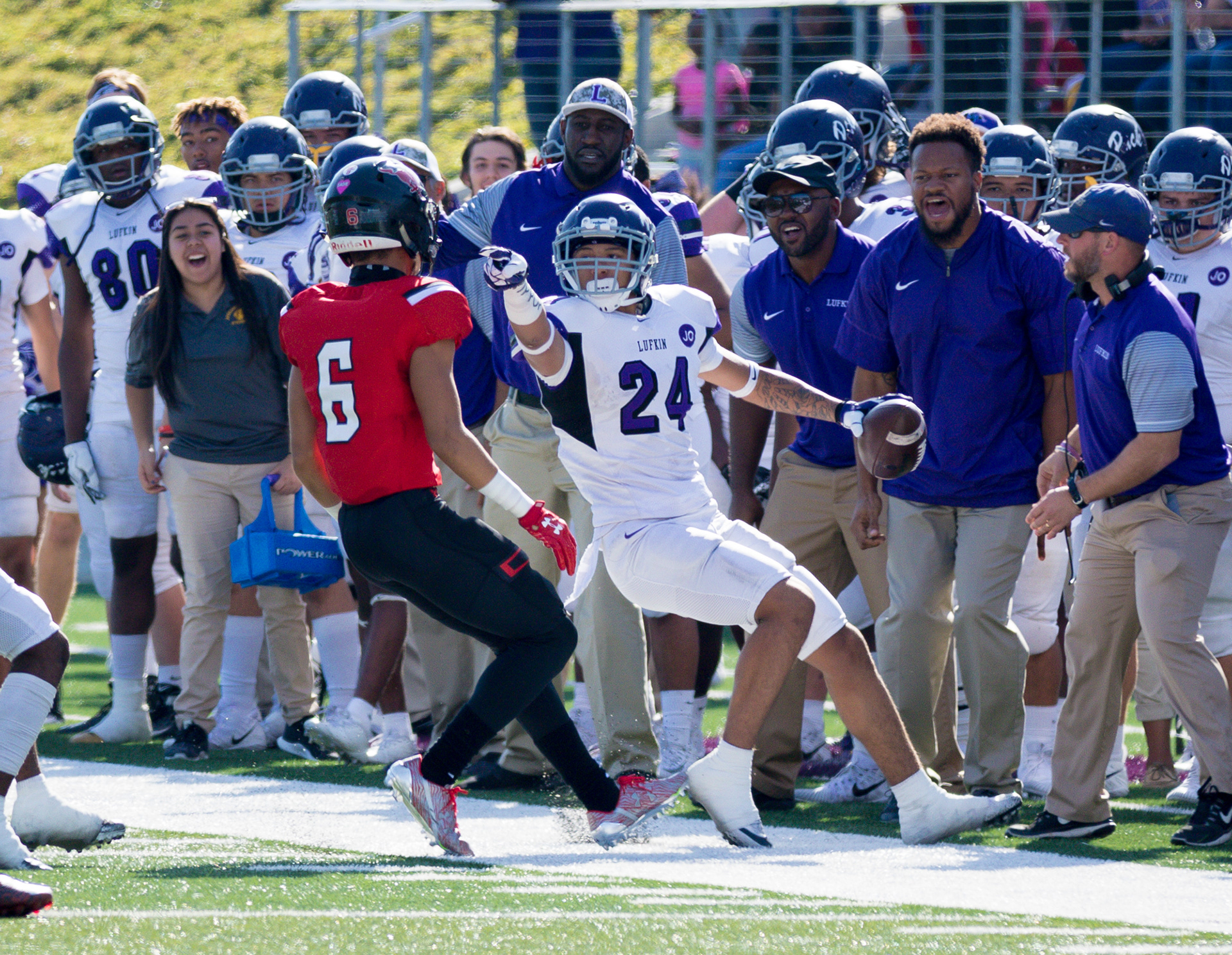 The Lufkin Panthers advance to the fourth round of the playoffs after their 14-11 win over Spring Westfield in the regional round of the Class 6A, Division II playoffs Saturday afternoon, December 2, 2017, at Texan Drive Stadium in New Caney.