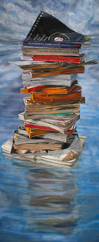 Crossing to Safety, oil on canvas, 84in x 35in, 2010