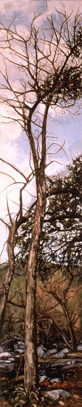 Bow, oil on canvas, 68in x 14in, 1999