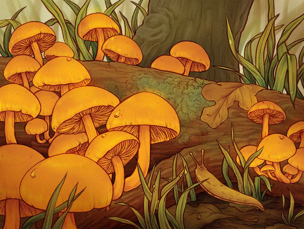 Fall spread for Bygone Works Month Anthology