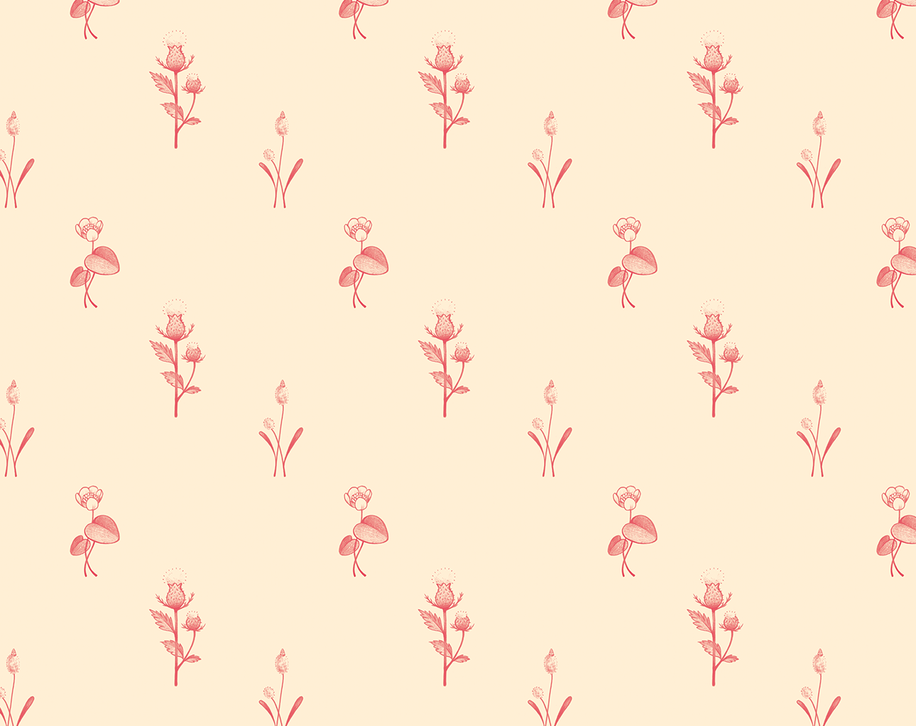 North American native plants pattern