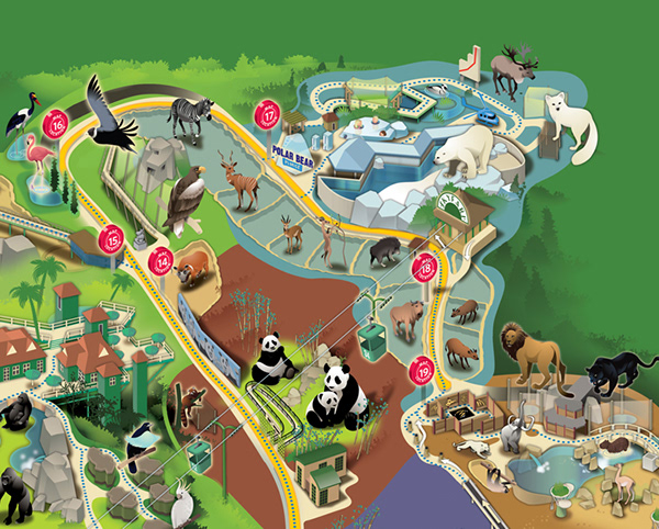 Visual Maps . - San Diego Zoo, California - Park Map