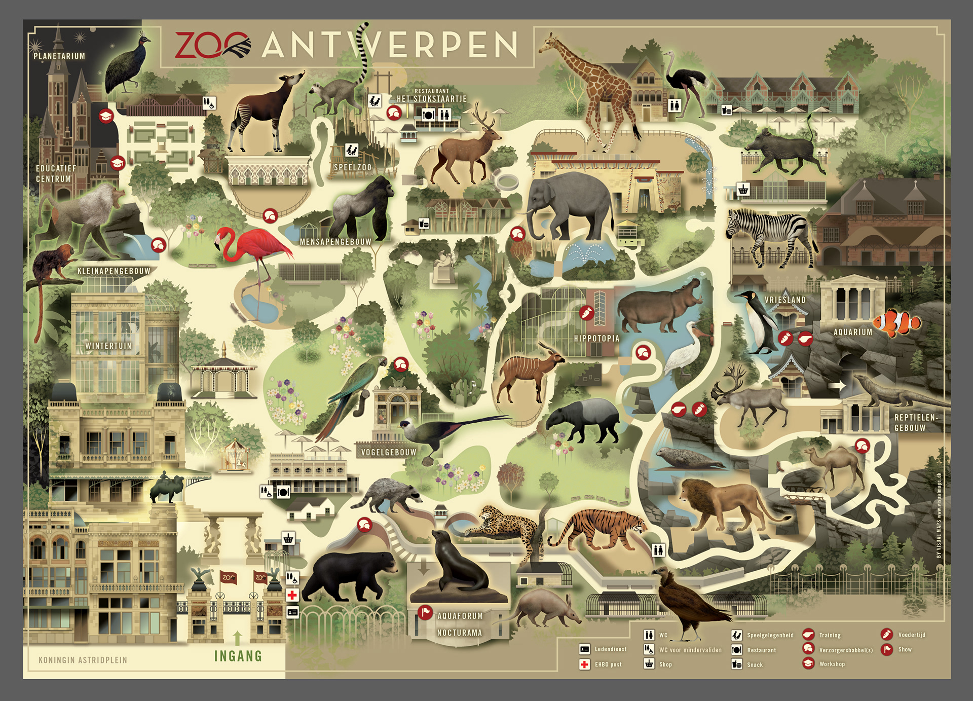 Visual Maps . - Antwerp Zoo