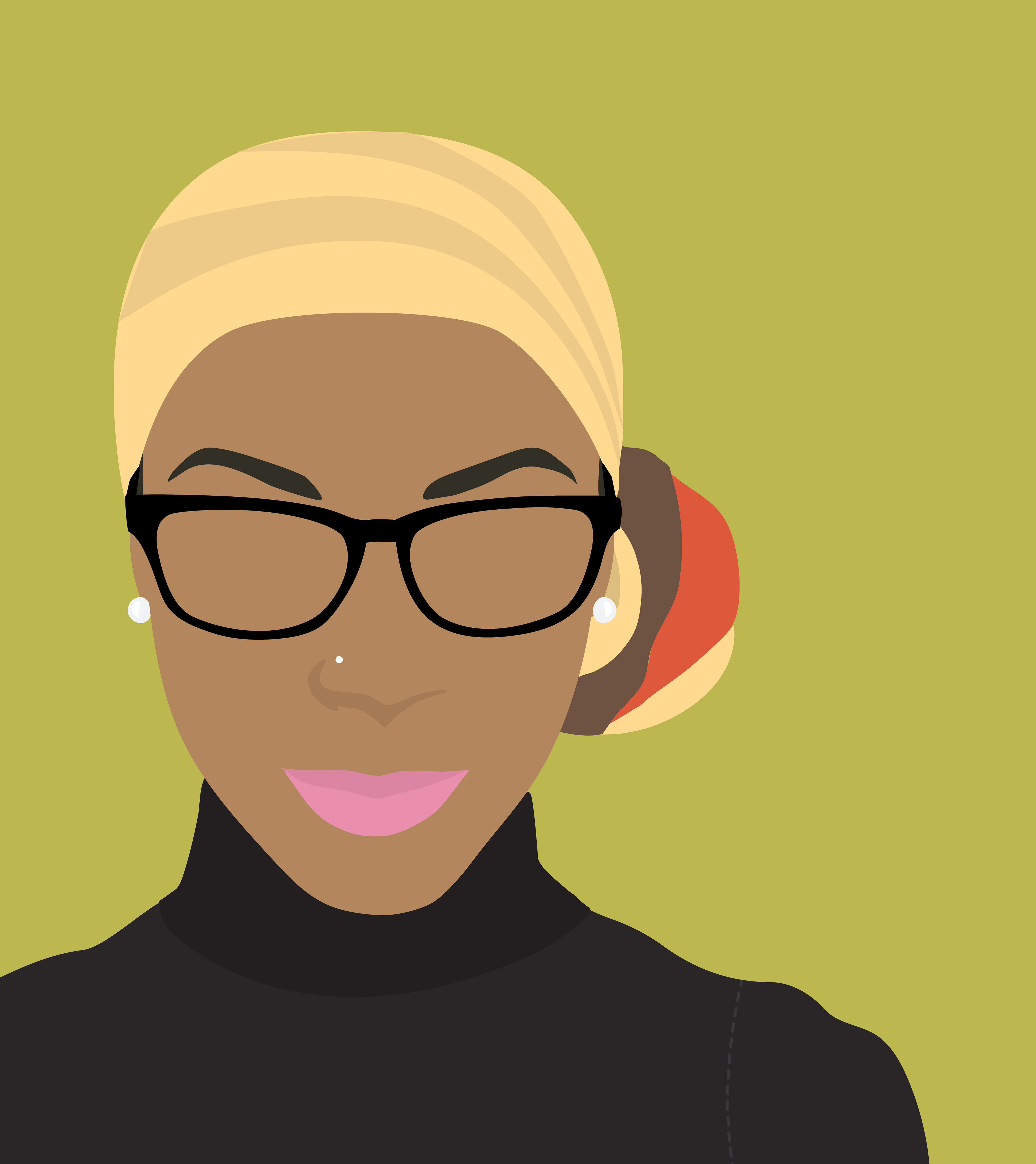 Vector Self Portrait On Student Show