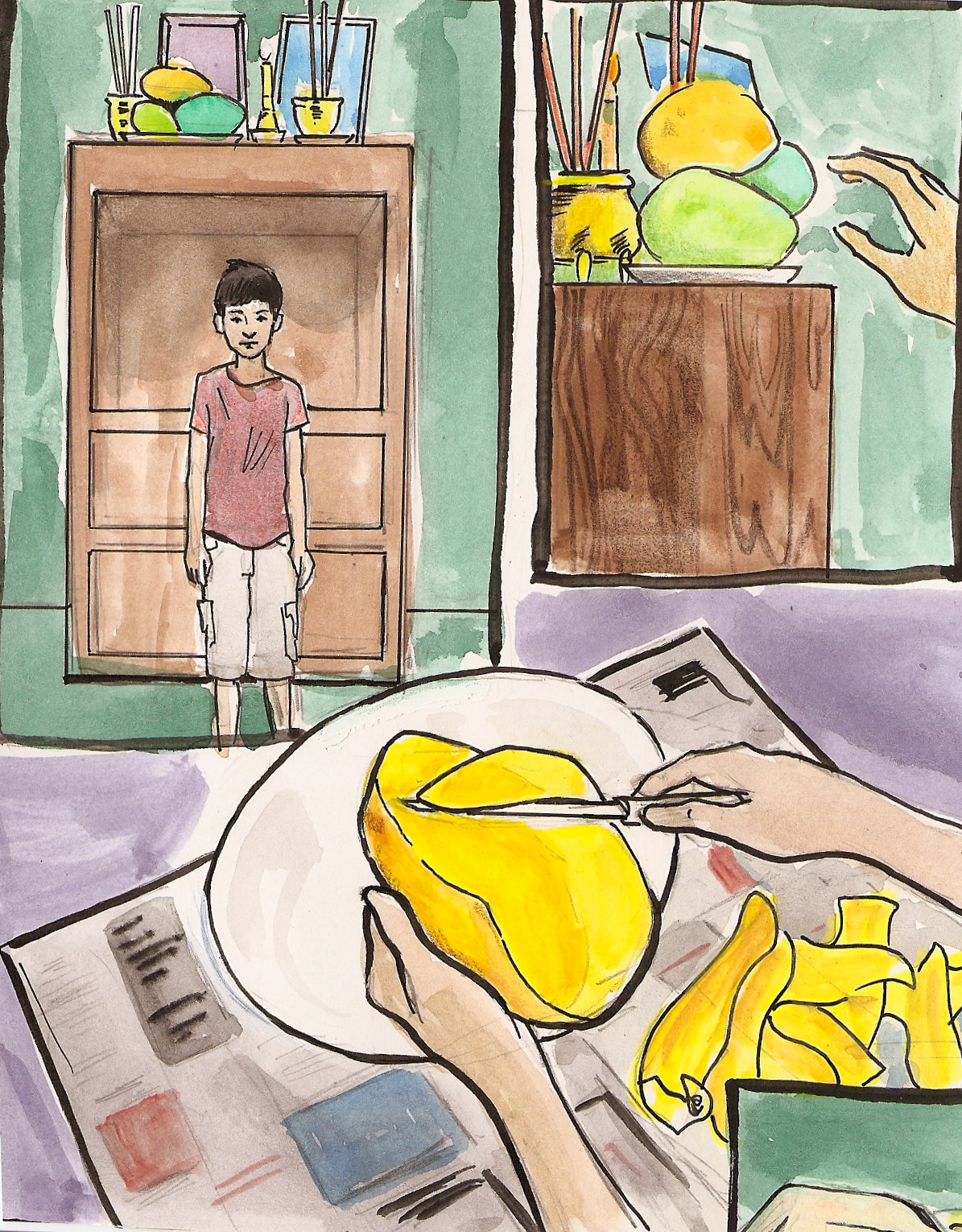 How to eat a mango.
