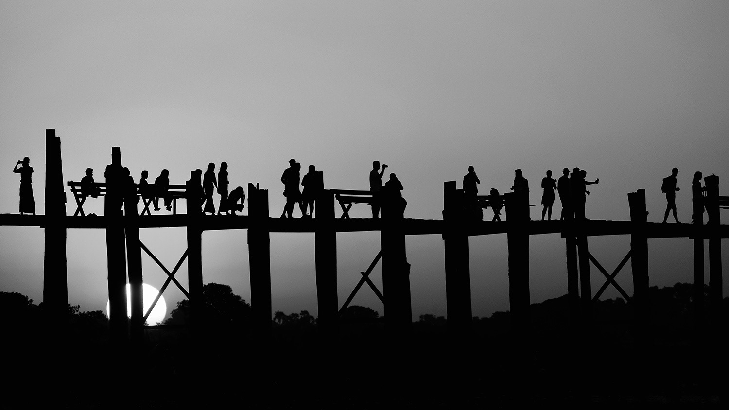 U Bein Bridge, Myanmar