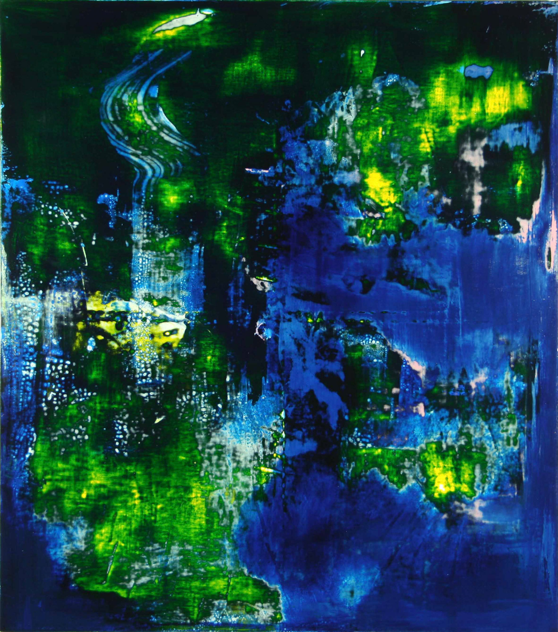 Slim, Slow, Slider. Oil on Canvas. H 116 x 131 cm