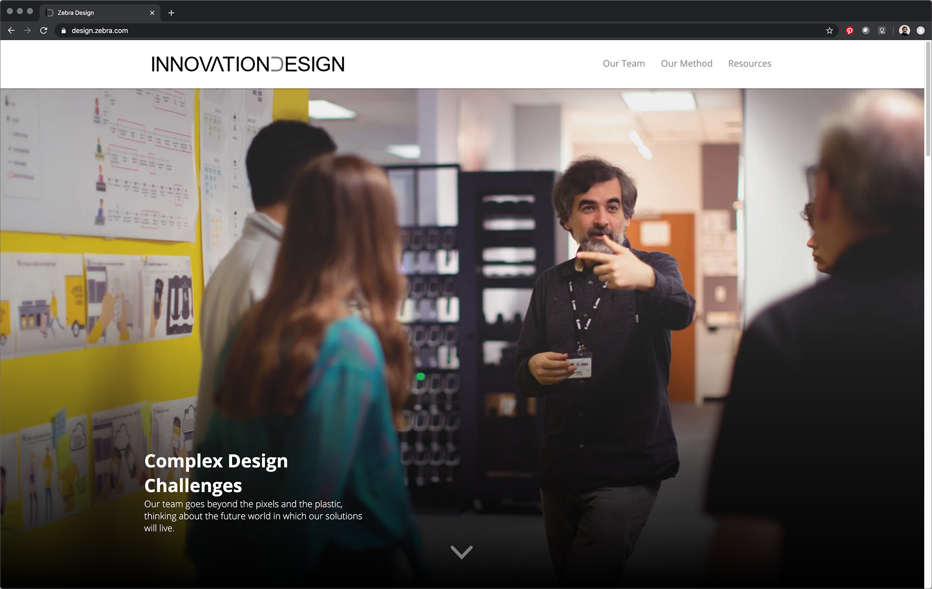 design.zebra.com landing page