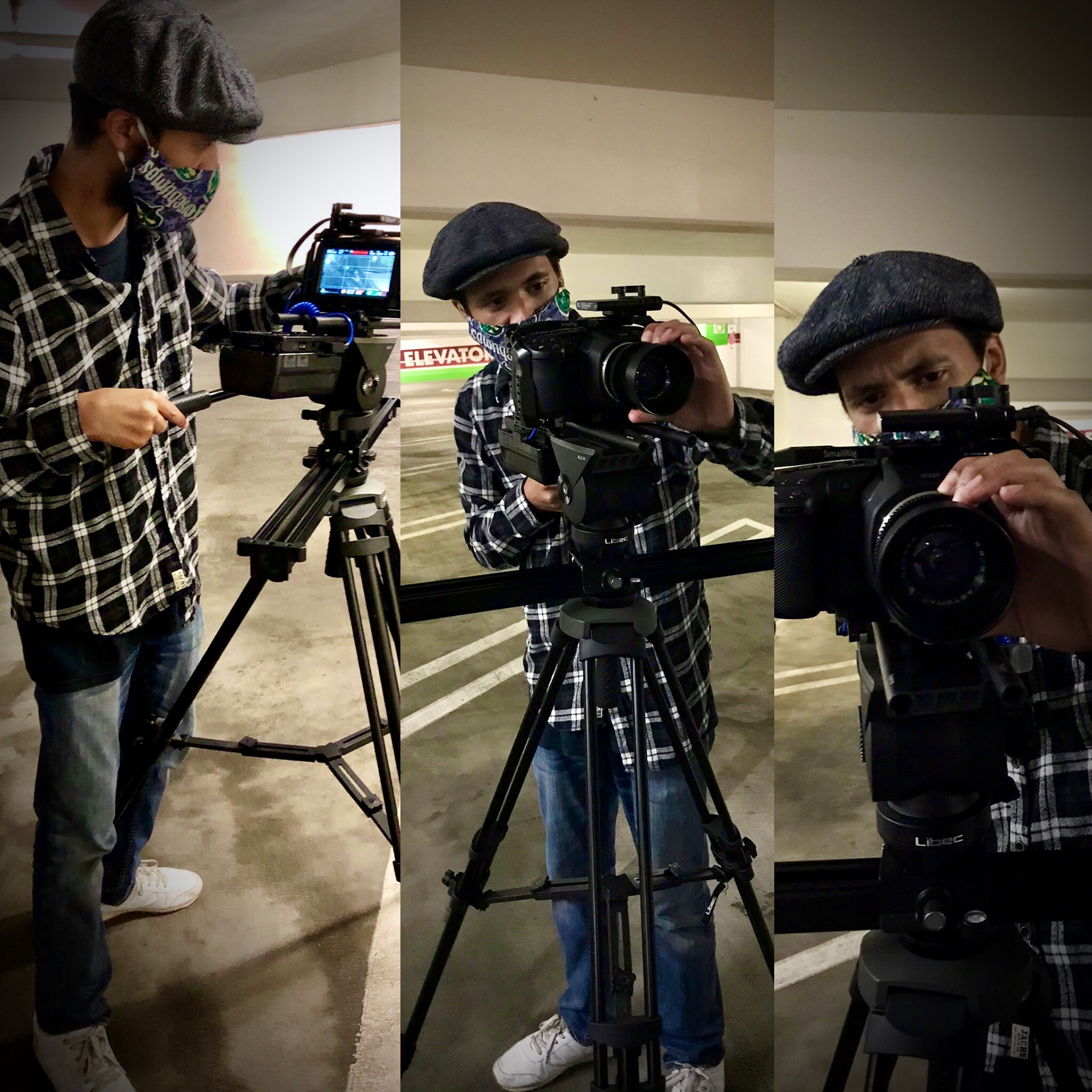 Filming "Radio Caller"