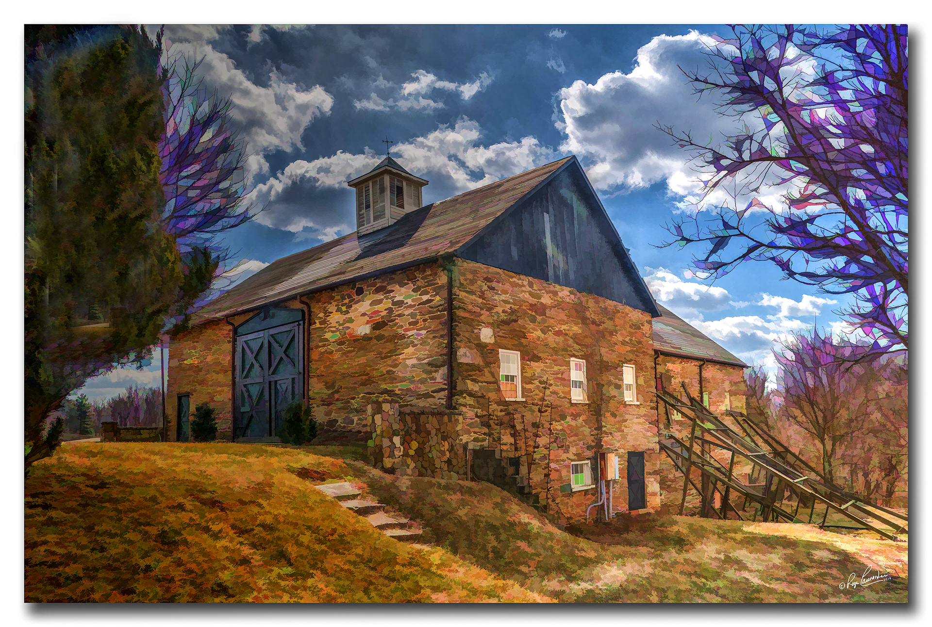 Print 32...Barn at the Middleburg VA Training Center...