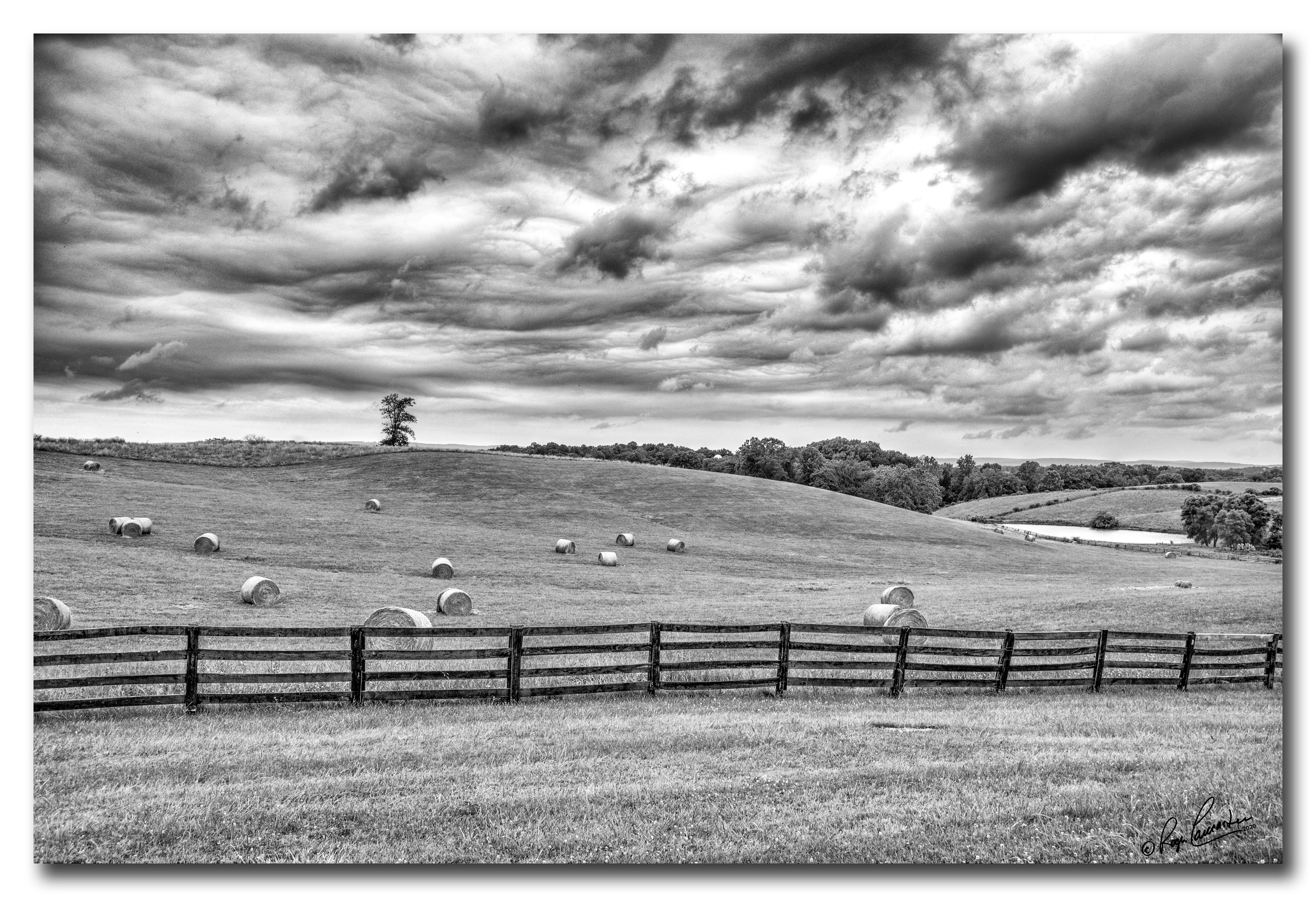 Print 10...On Loyalty Road in b/w...