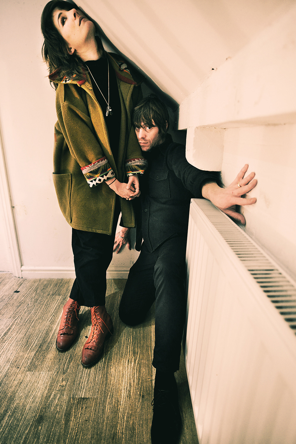 Photoshoot for the band Drinks