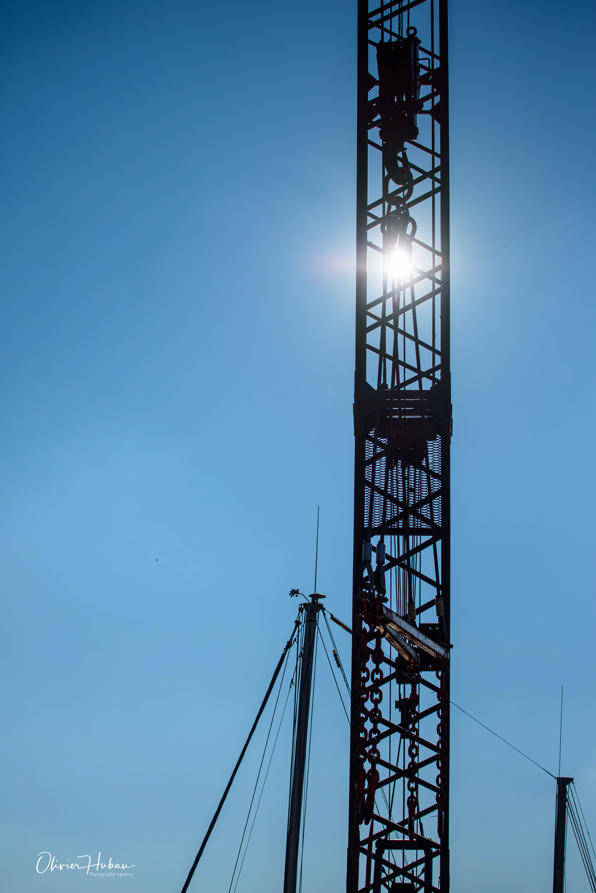 une grue sur le port "fluvial"