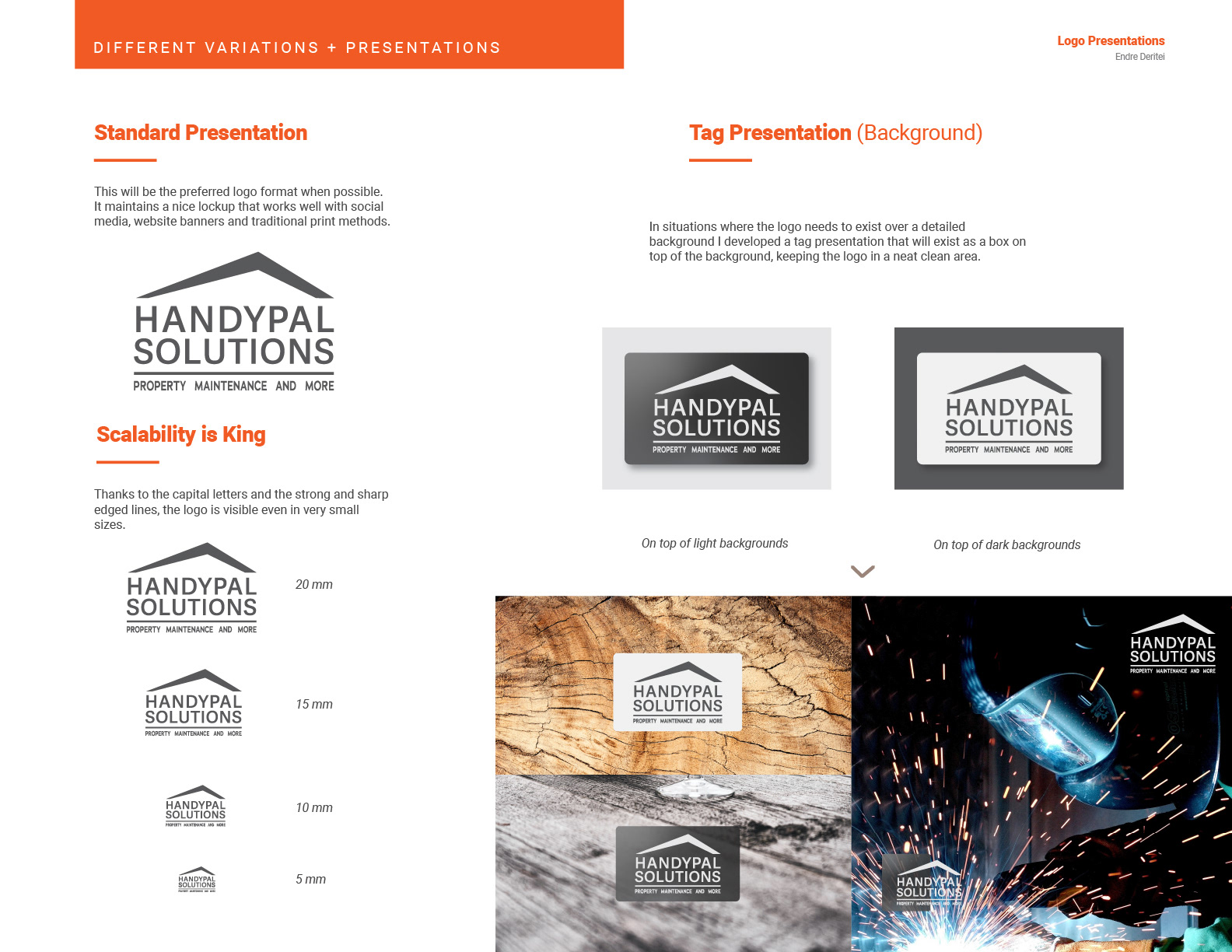 Variations and presentation