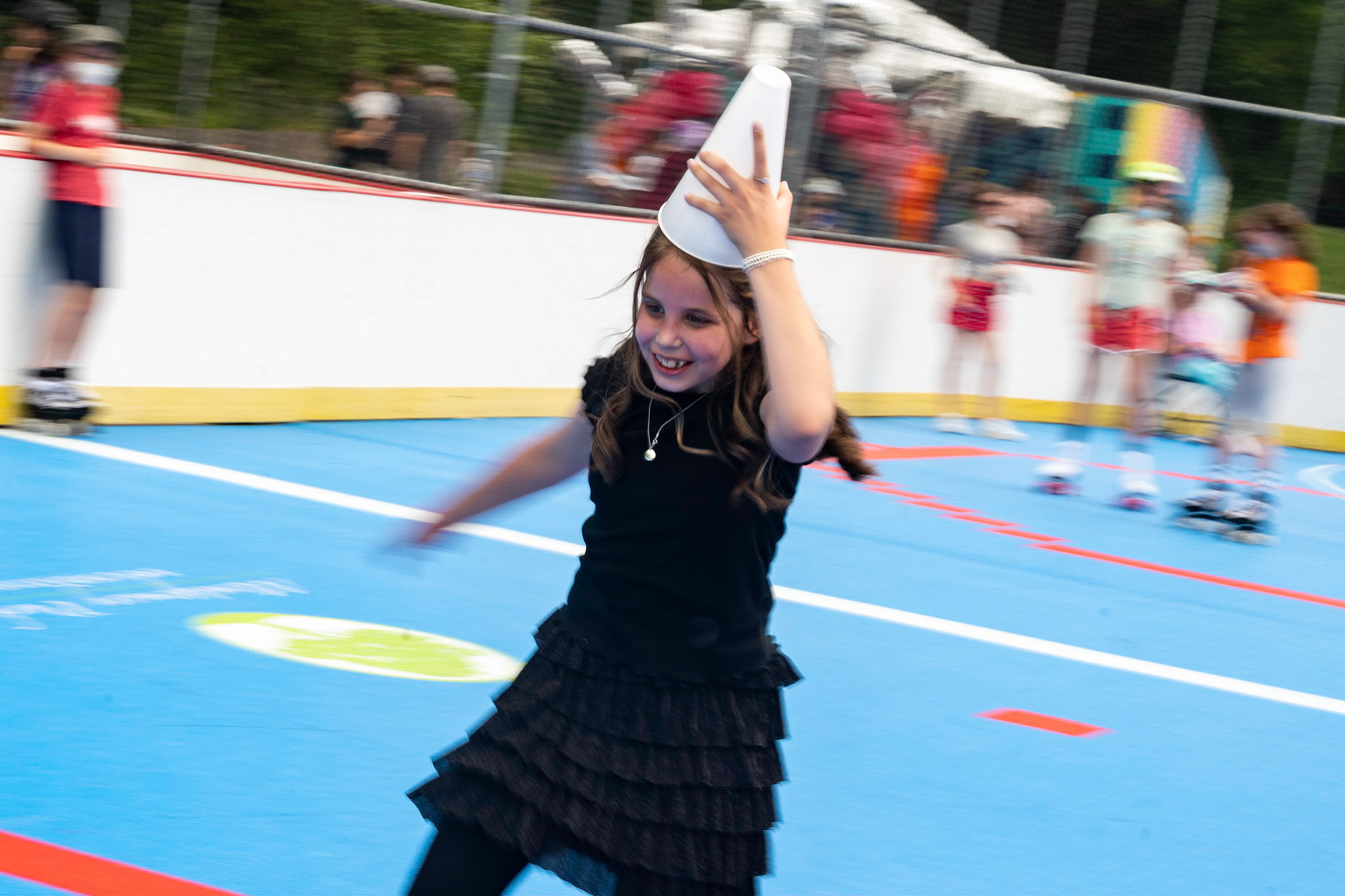 Leora’s Bat Mitzvah roller skating party on Sunday, June 6, 2021.