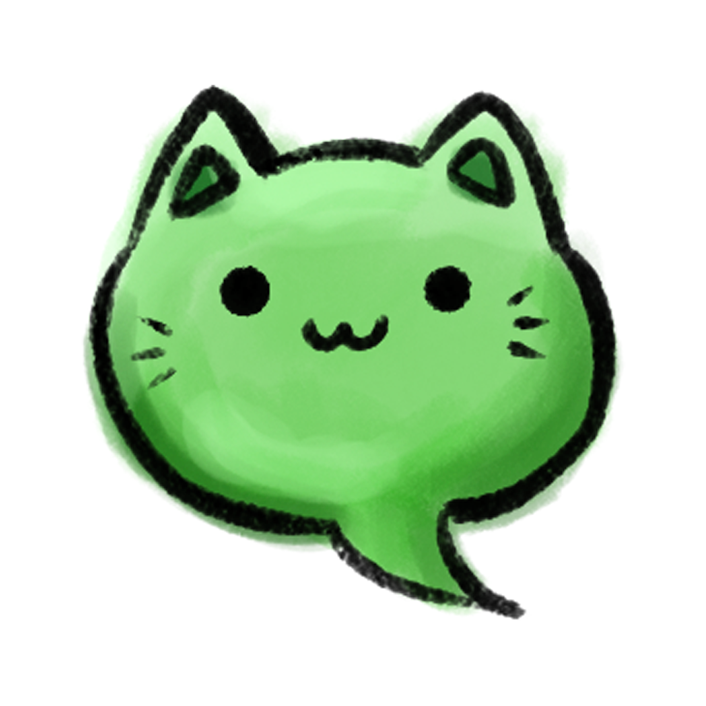 Cats are Cute] App Icon Aesthetic Pastel Green