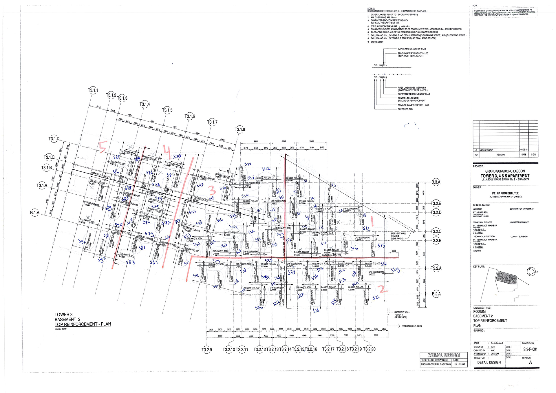Slab Basement Reinforcement Manual Calculation