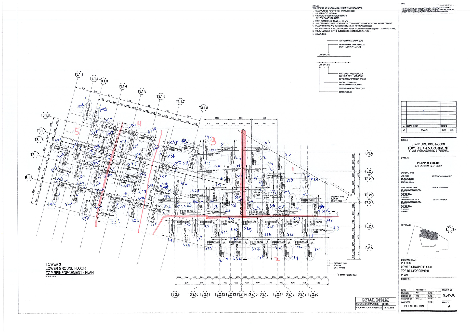 Slab LG Reinforcement Manual Calculation