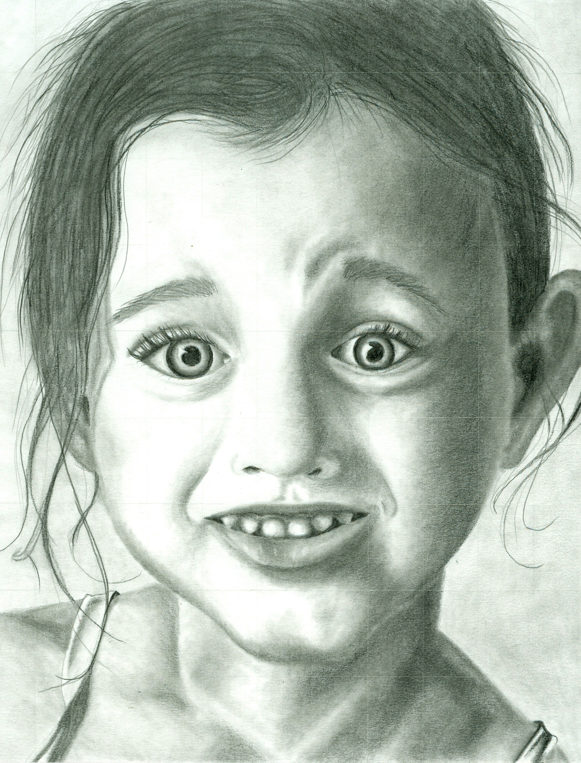 Graphite Pencil—Grid Drawing