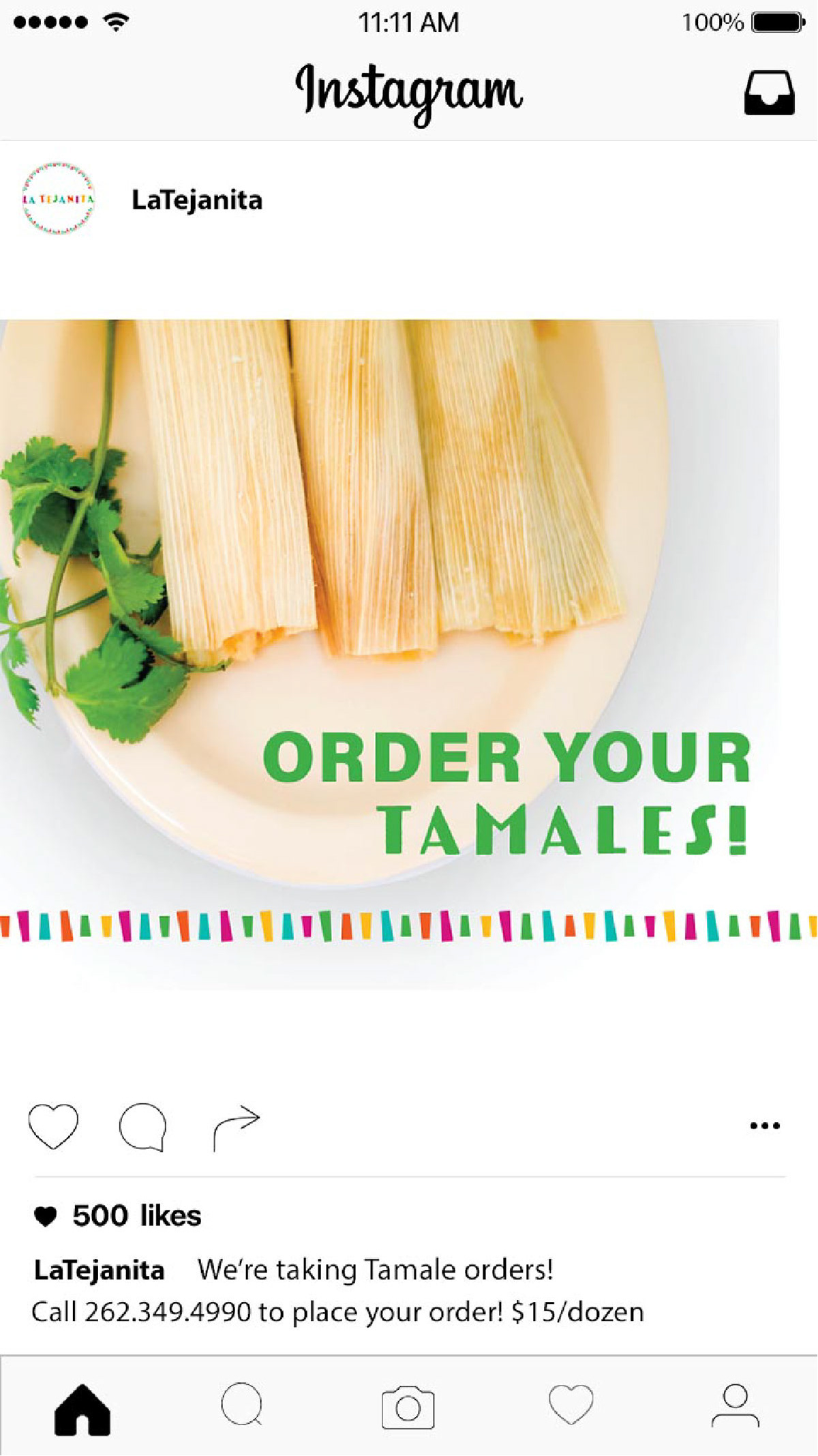 La Tejanita Instagram Post #1