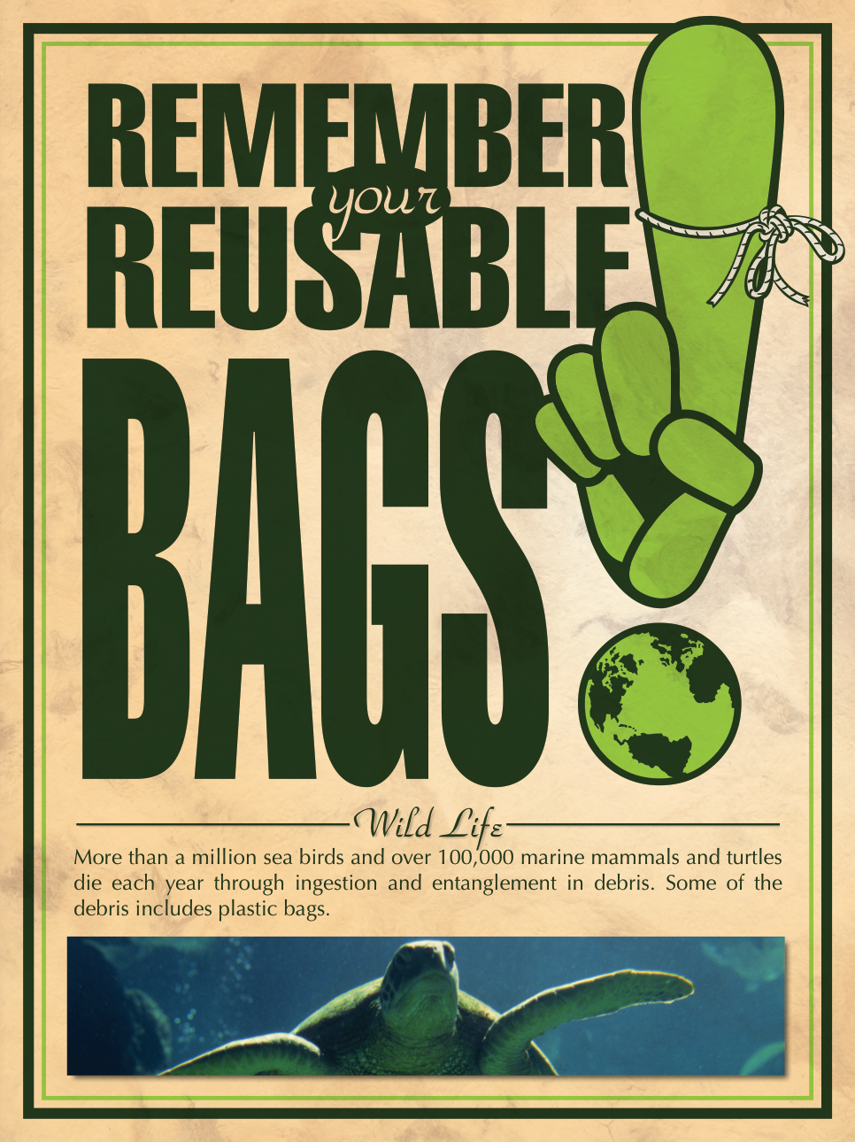 JR White Design Remember Your Reusable Bags