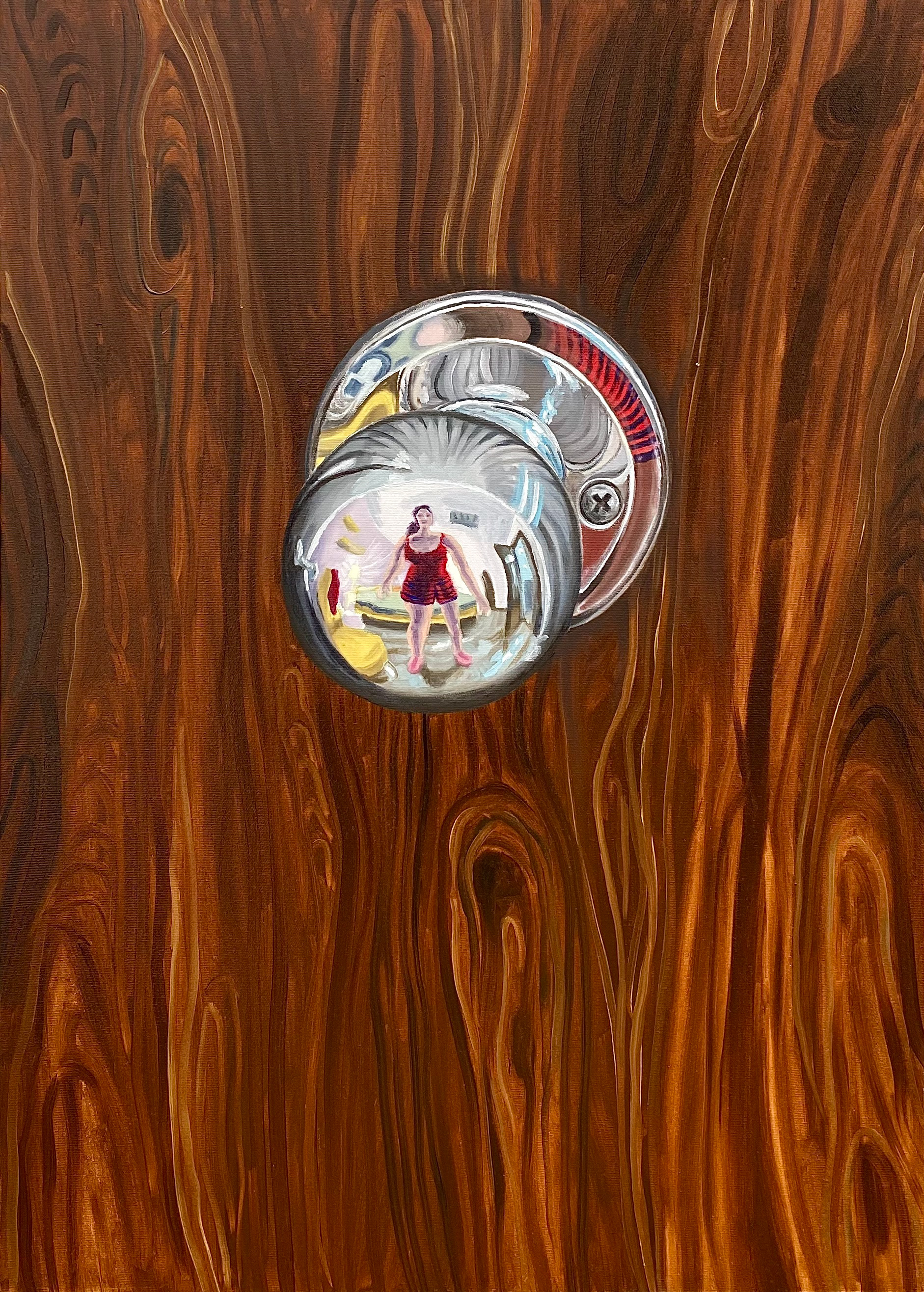 One Door Closes, Another One Opens", 20"x28", Oil on Canvas, 2020