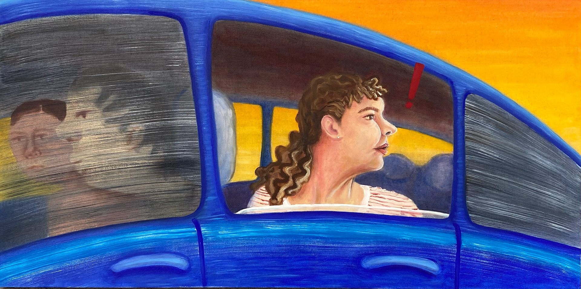 "On The Move", 30"x15", Oil on Canvas, 2020