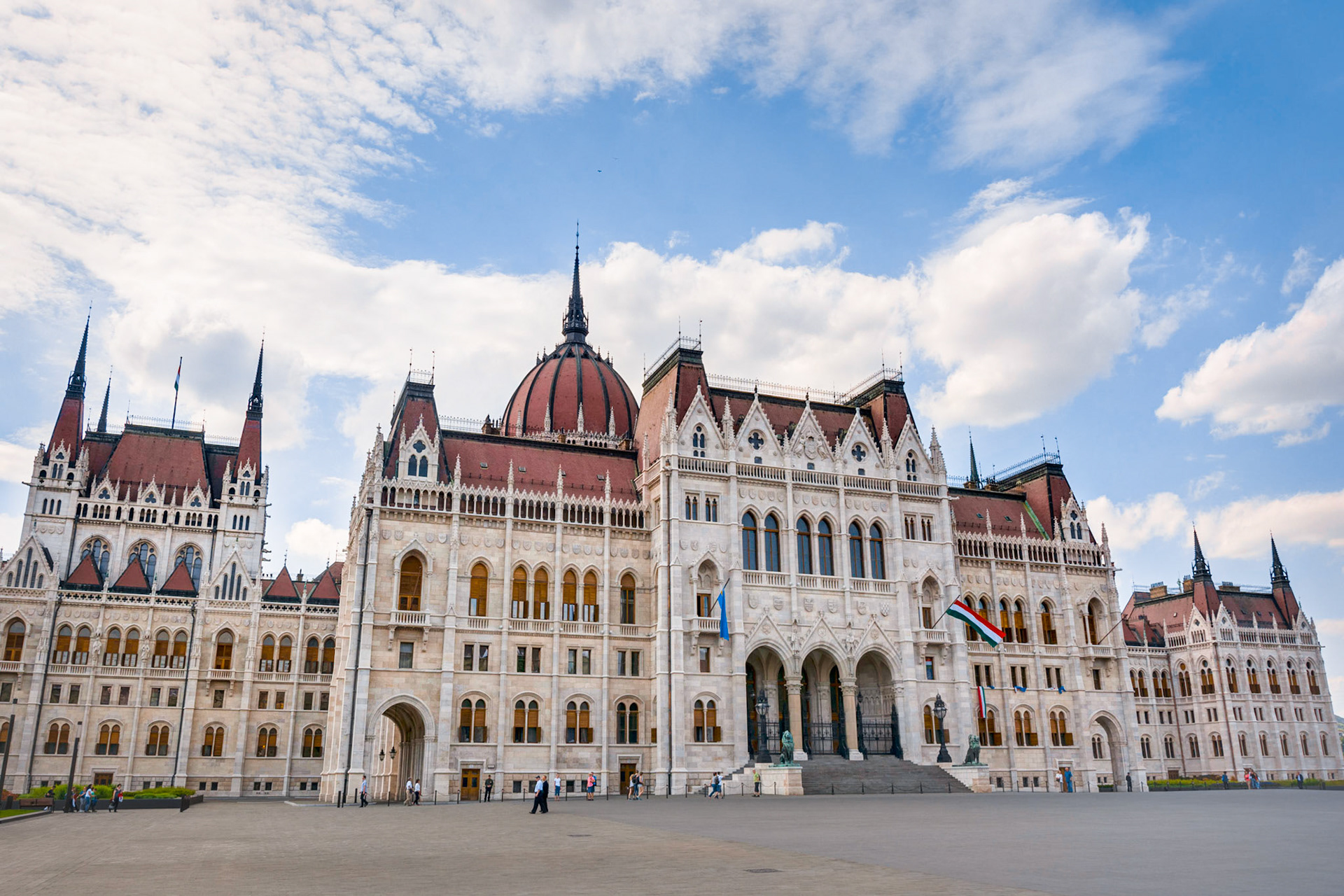 Hungarian Parliament Building in Budapest, Hungary