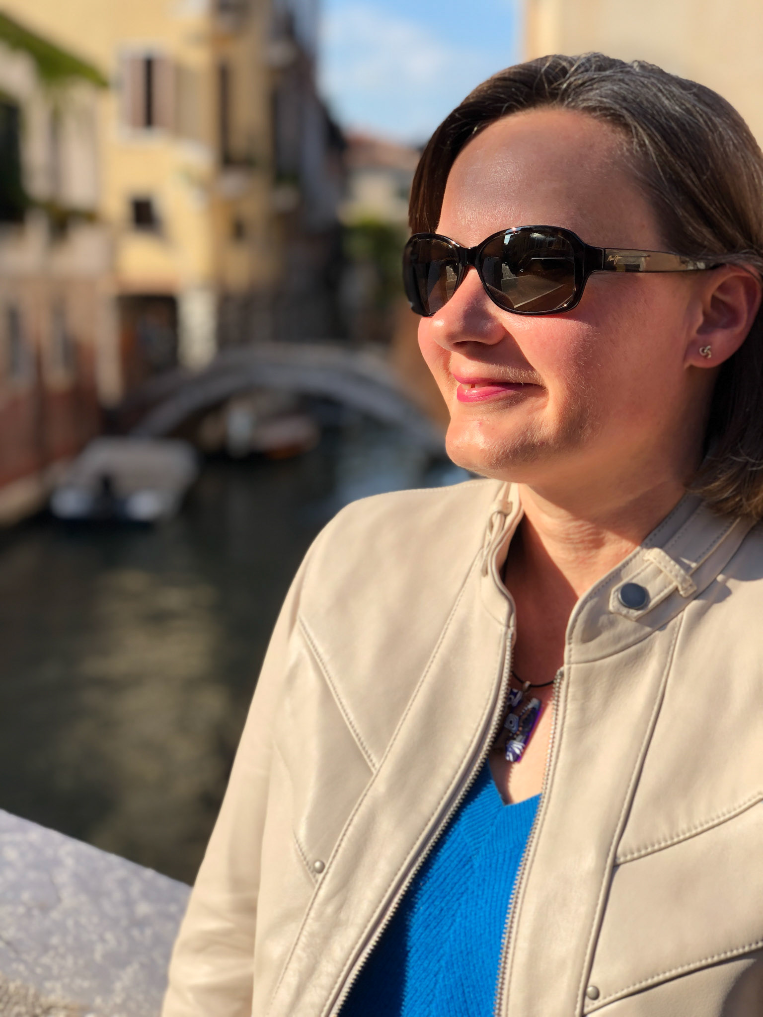 Enjoying the evening sunshine