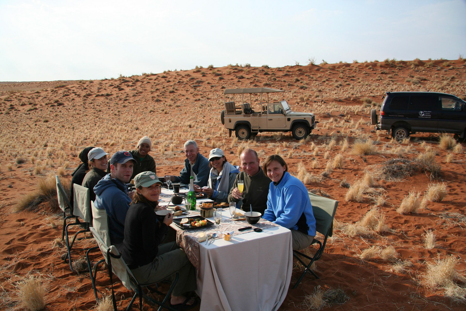 Breakfast on the dunes