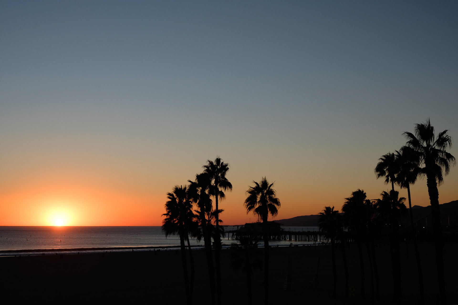 Sunset from our balcony, Shutters on the Beach, Santa Monica