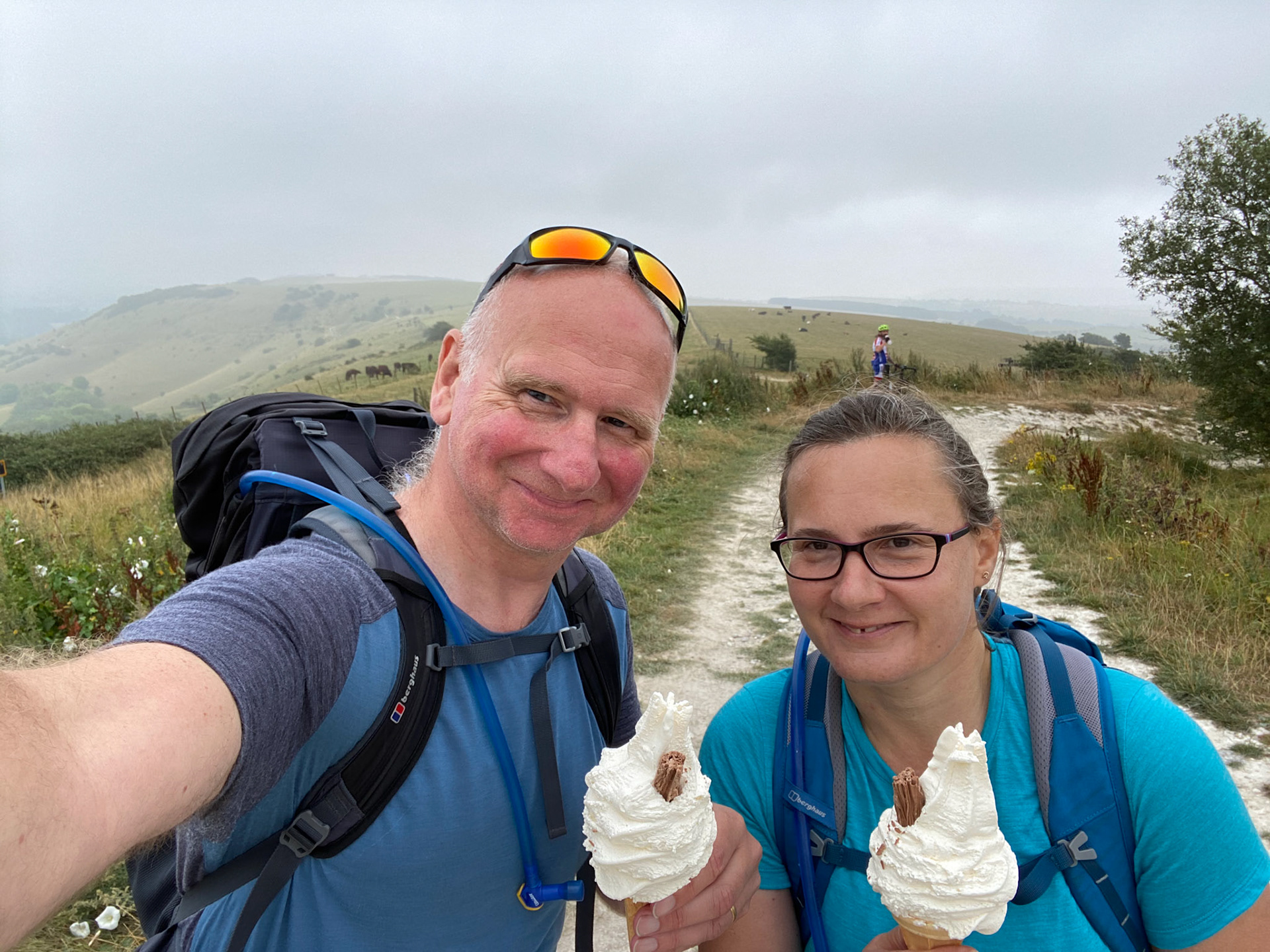 Ice creams at Ditchling Beacon