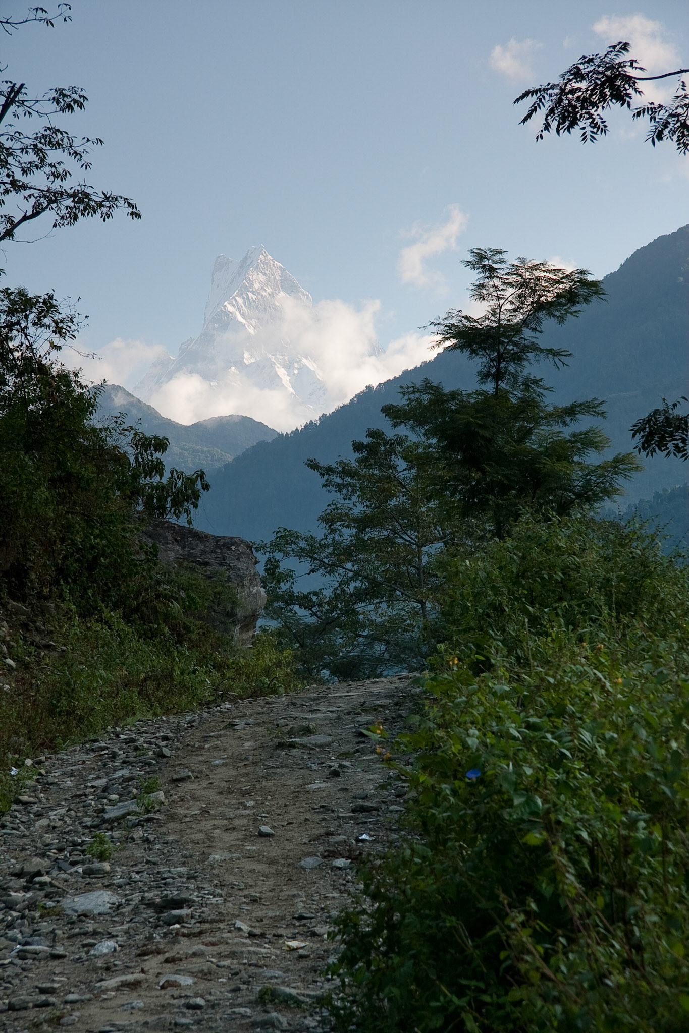 Day 2 trek Sanctuary Lodge to Himalaya Lodge, Ghandruk