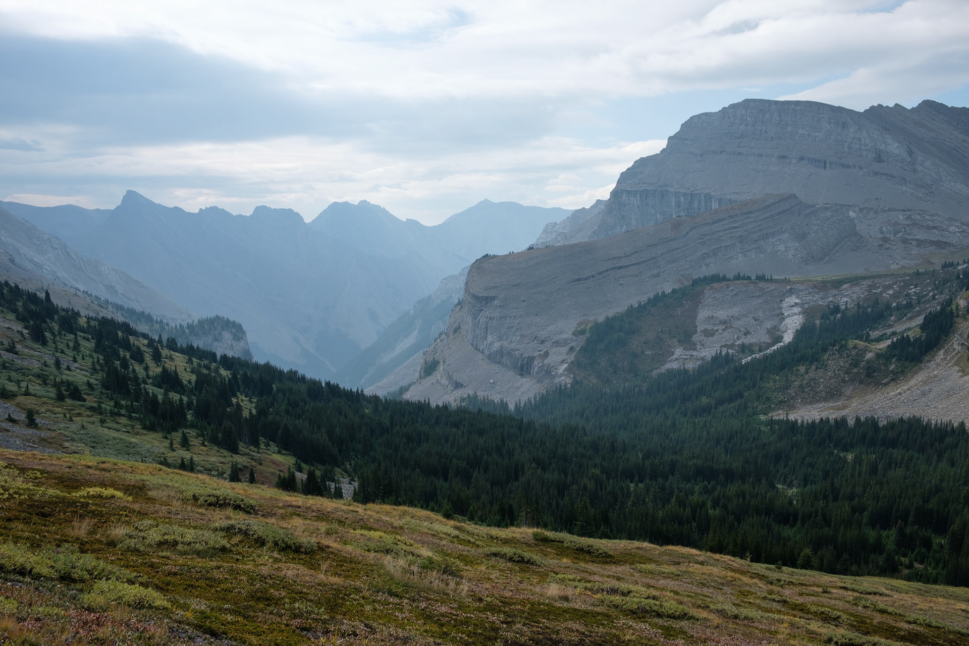 Mountain view from heli-hike