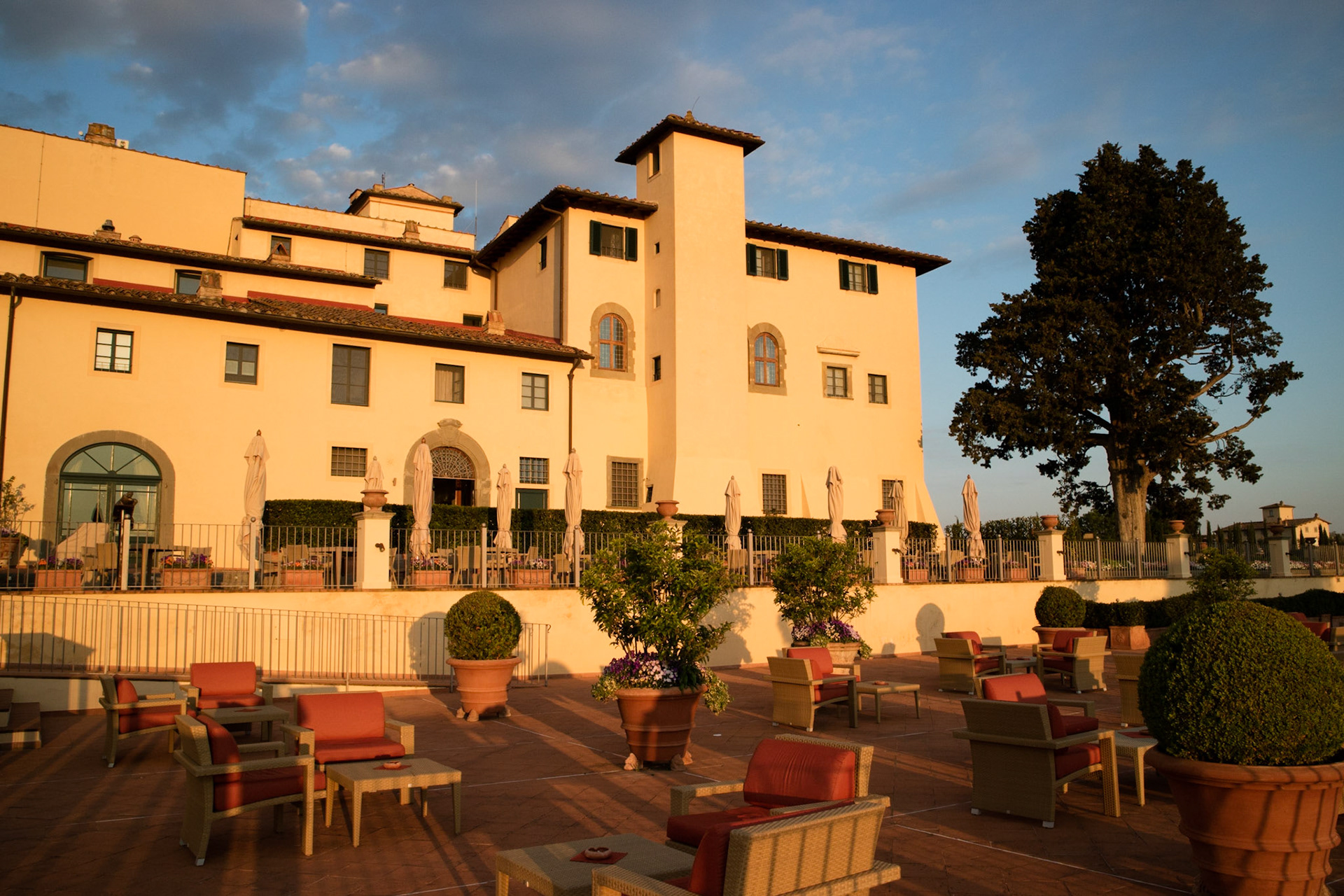 Castello Del Nero at sunrise