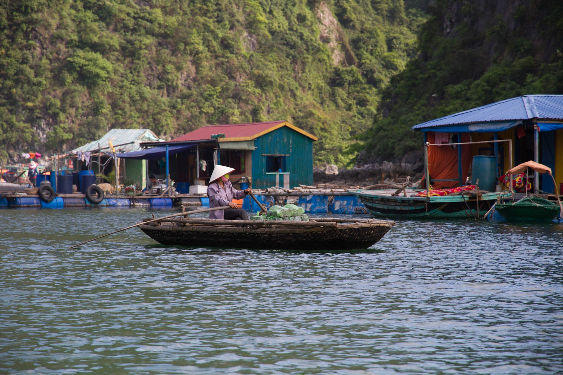 Cua Van floating fishing village