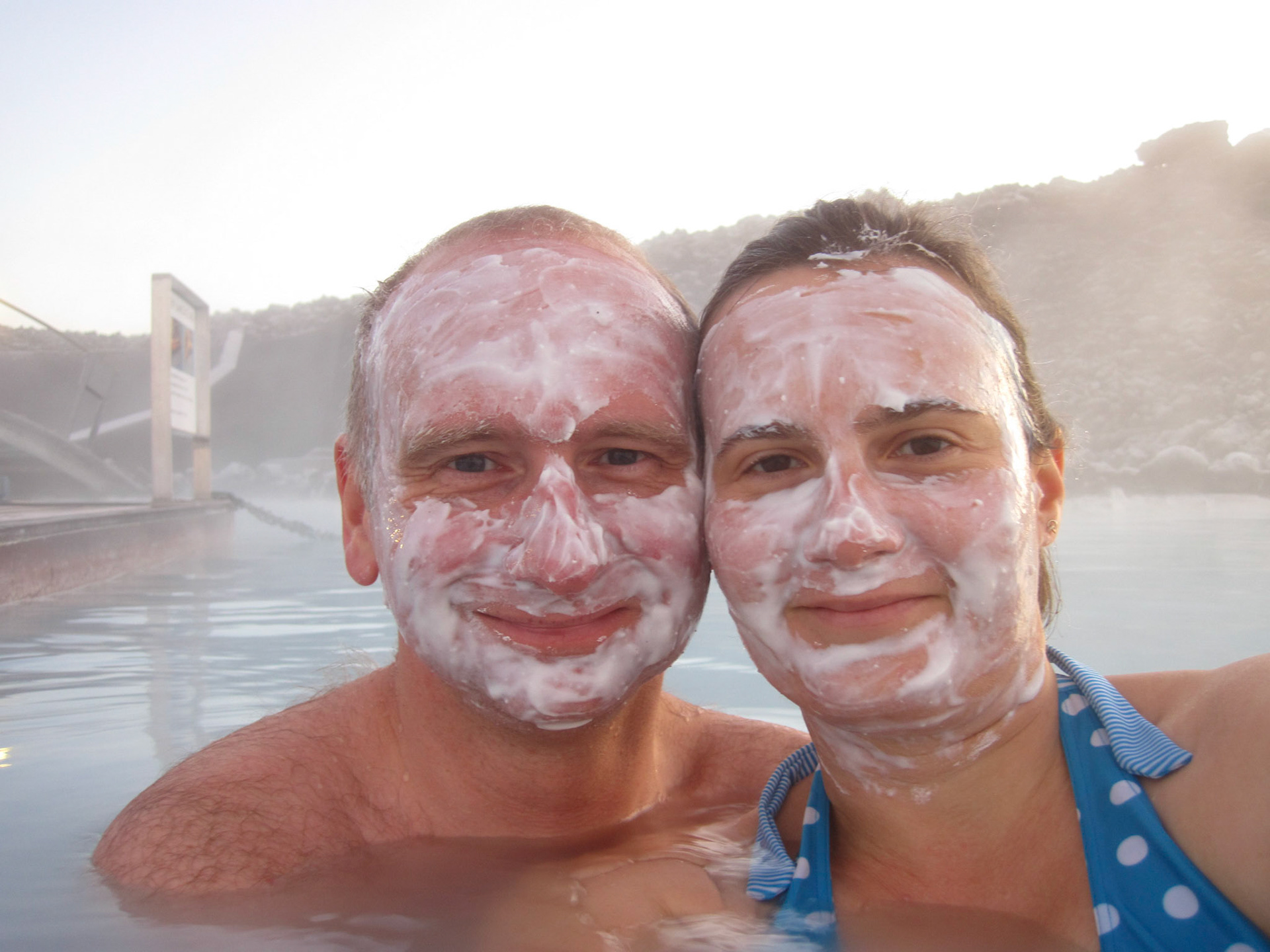 Silica mud mask, Blue Lagoon