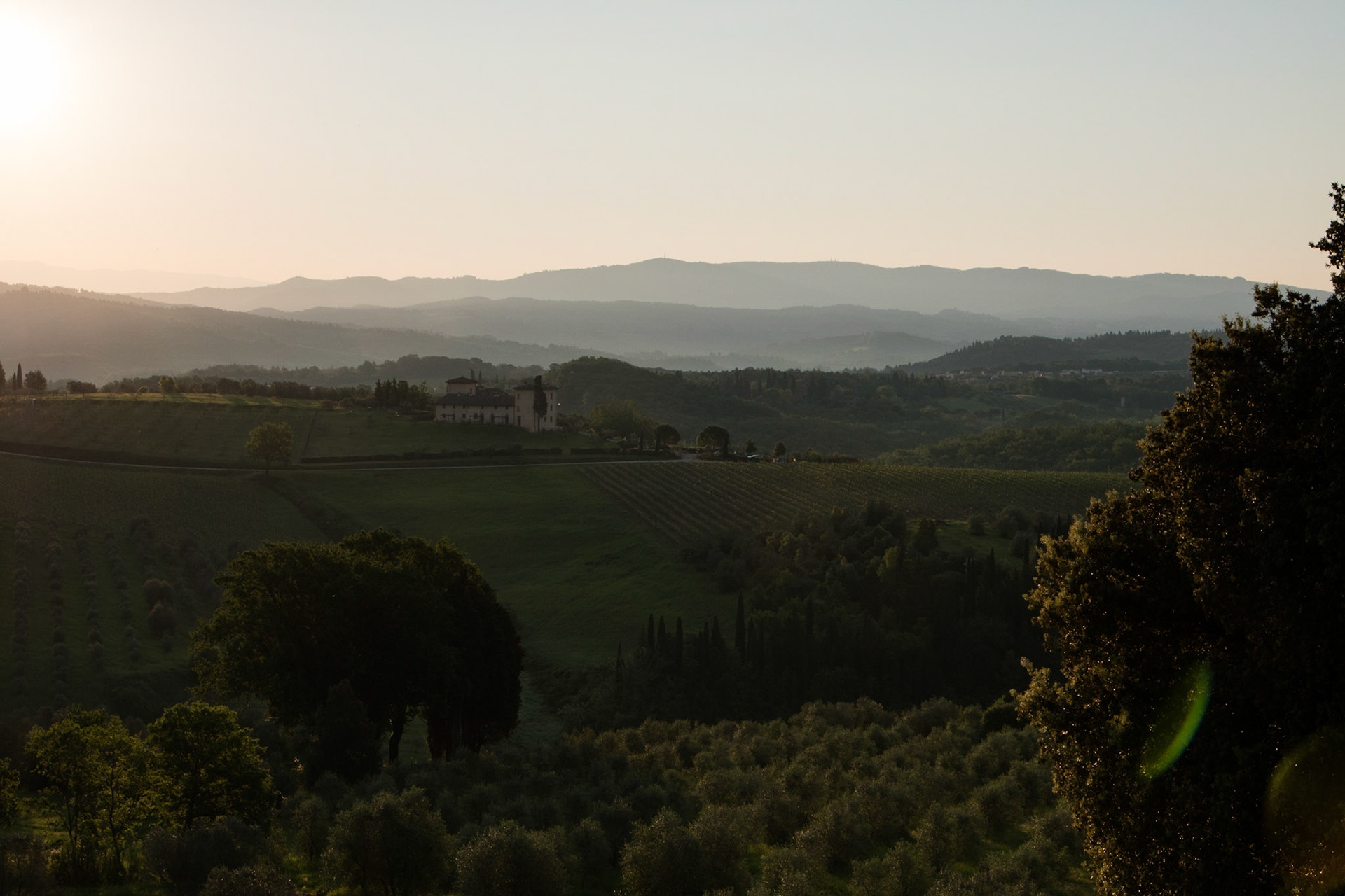 Early morning view from Castello Del Nero