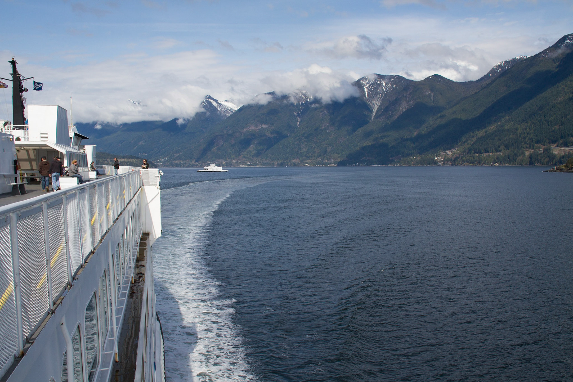 View from ferry to Vancouver Island