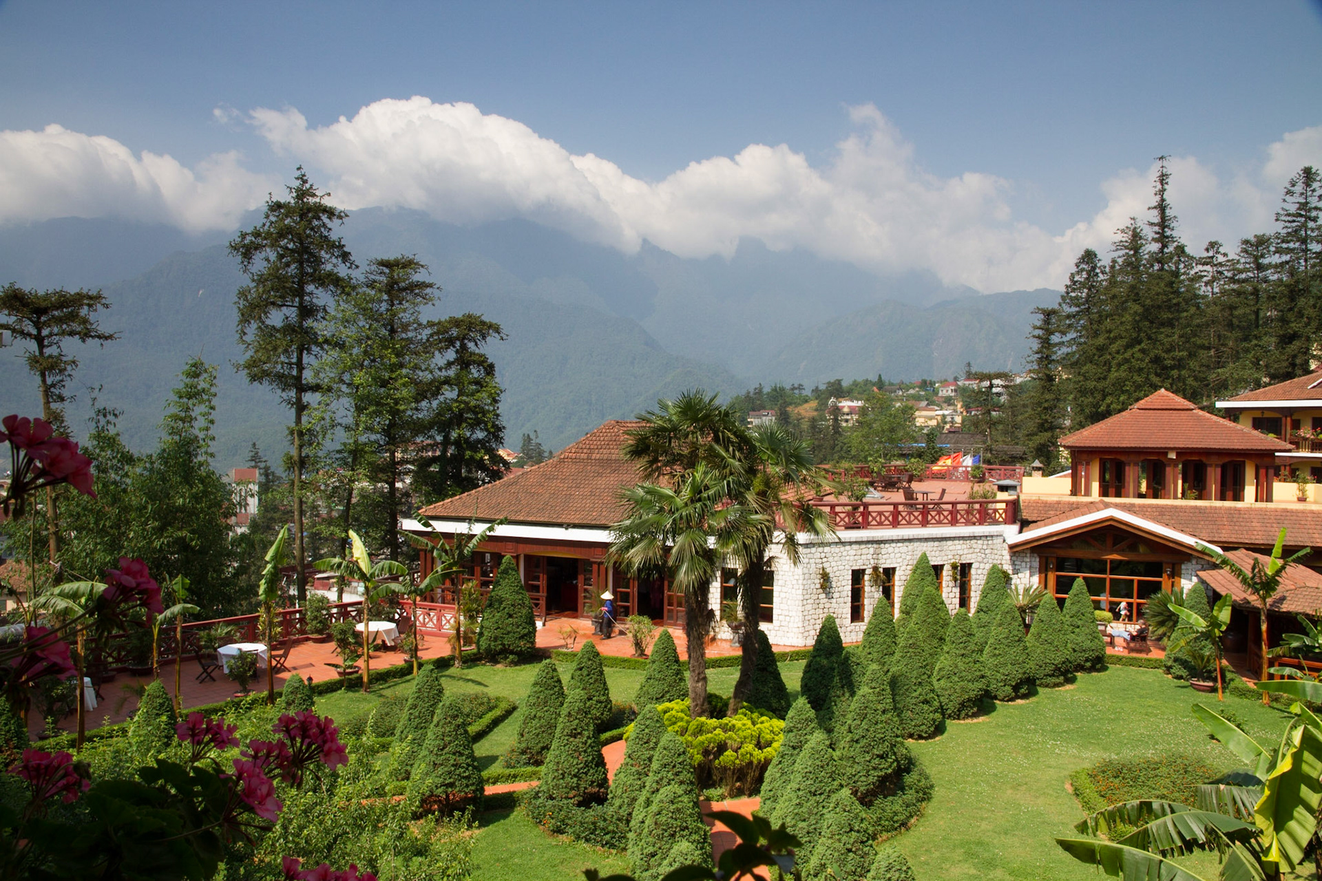 View from our balcony at Victoria Sapa Hotel