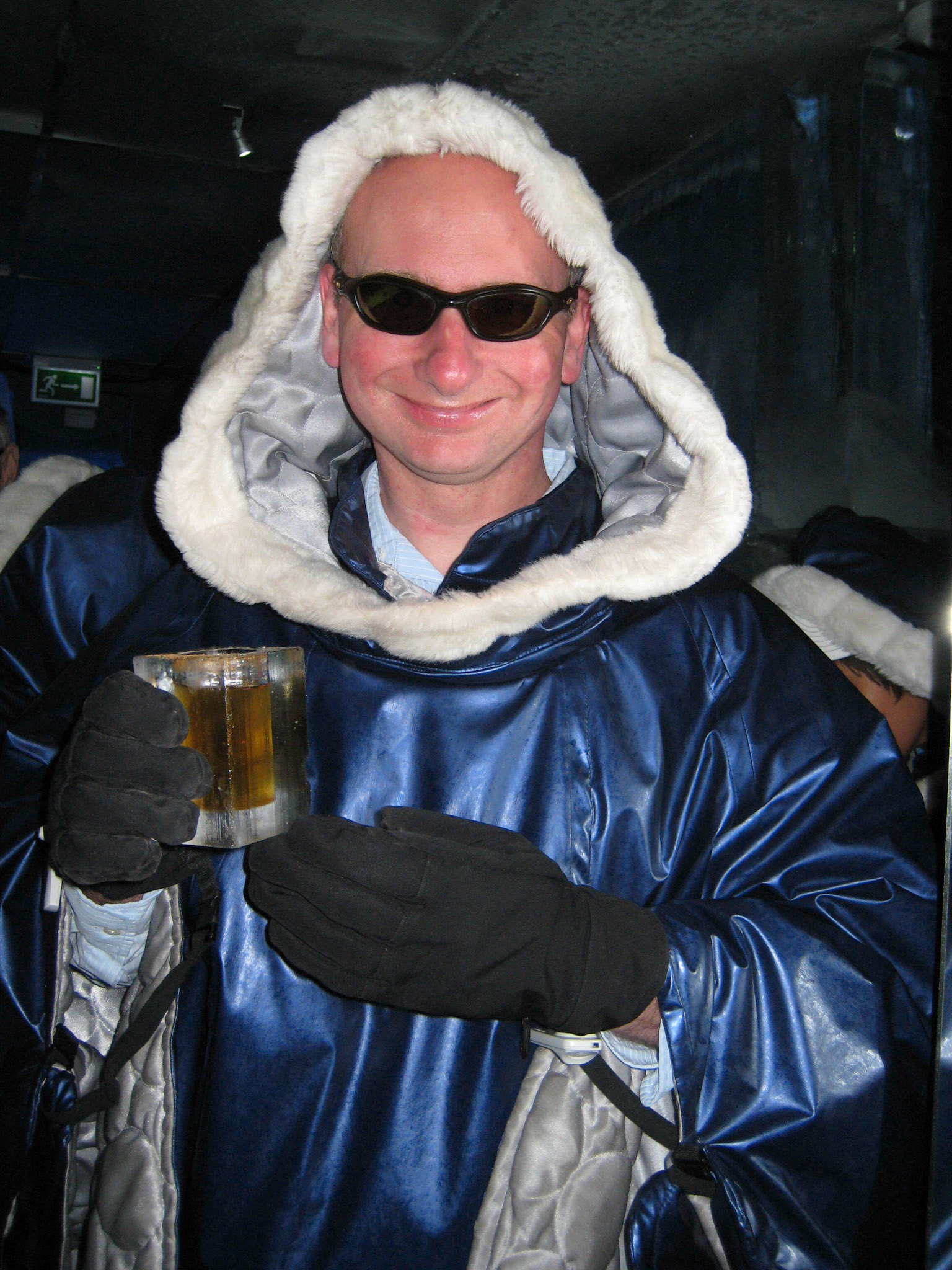 Alex in the Ice Bar