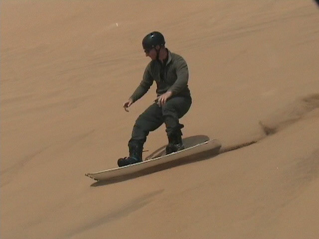 Alex sand boarding