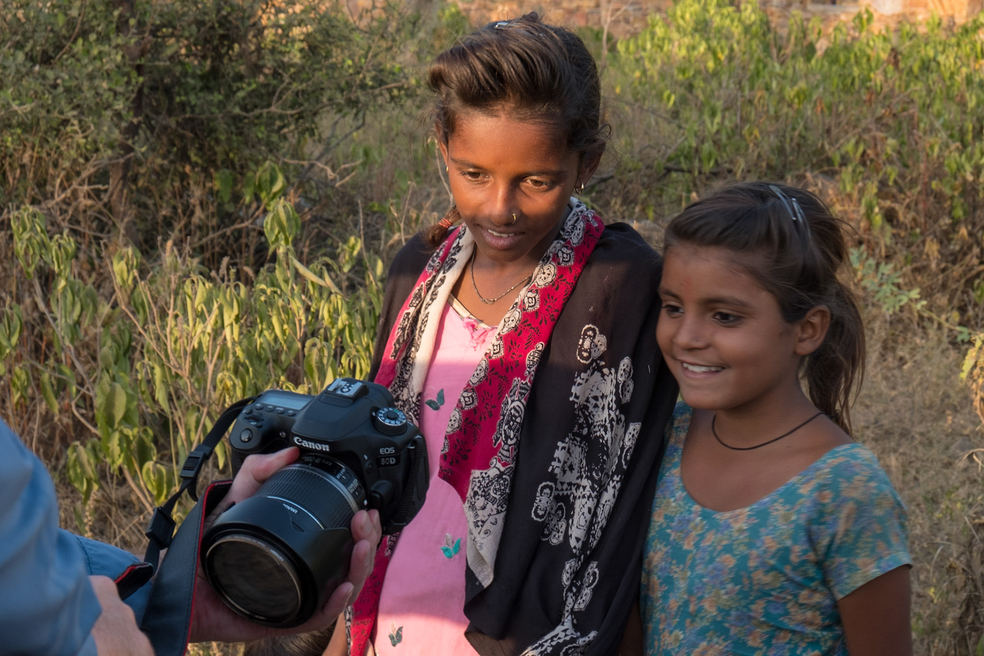 Looking at their photo