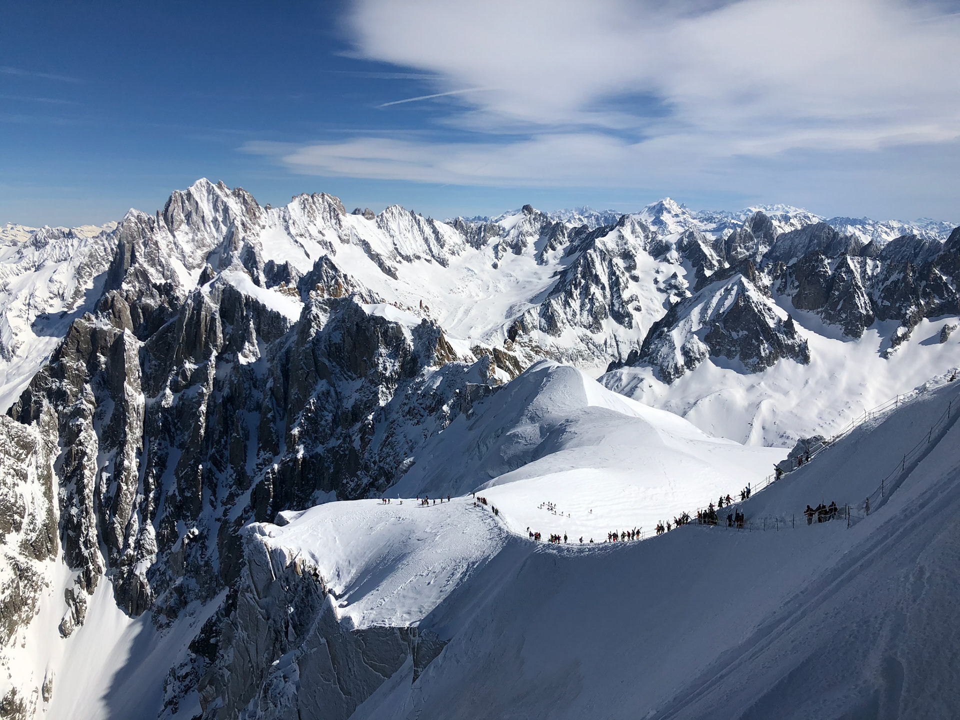 View from Aiguille du Midi
